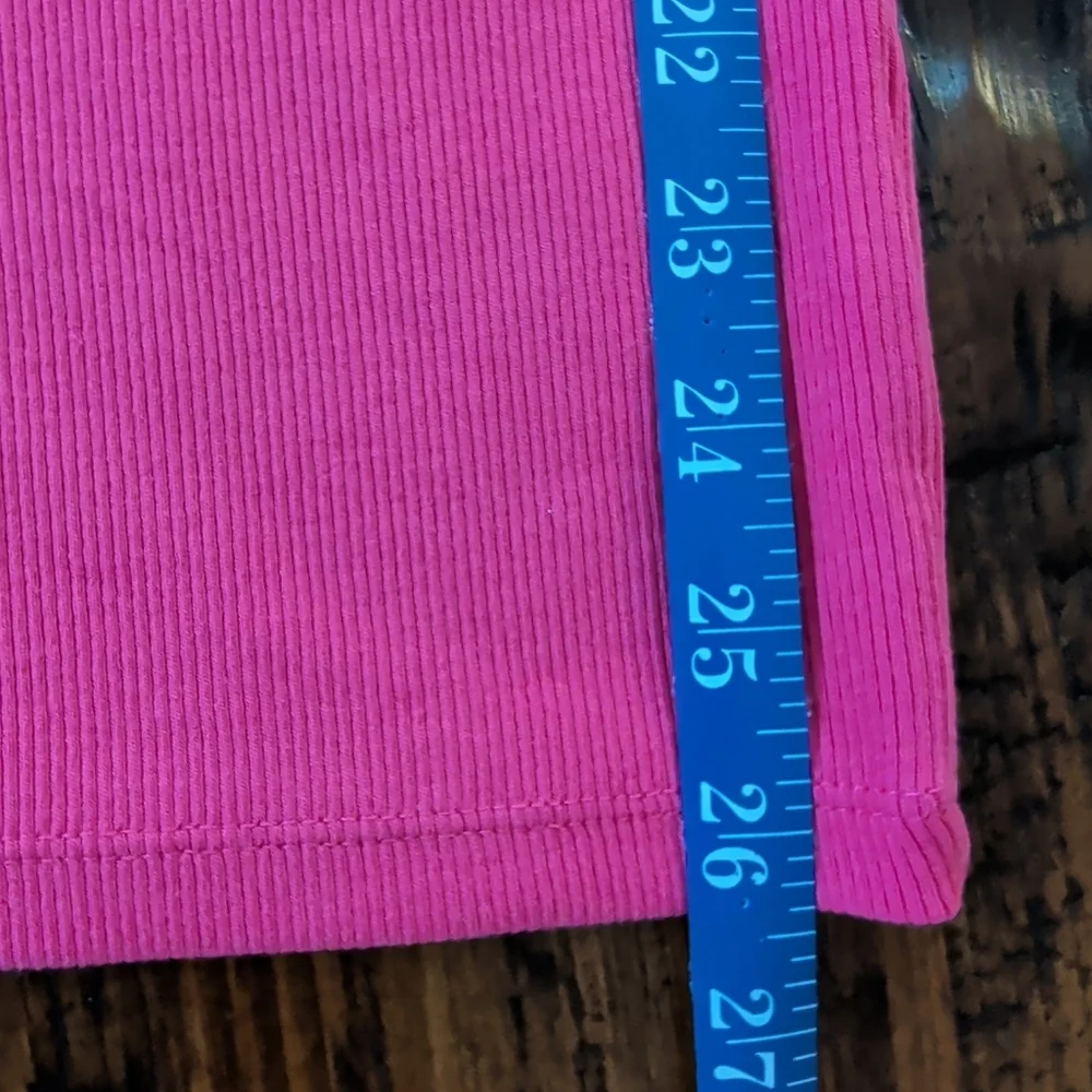 Old Navy Bright Pink Tank Mini Bodycon Dress Size Small New - Picture 12 of 15